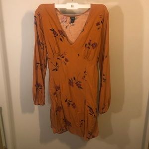 Wild fable burnt orange mini floral dress